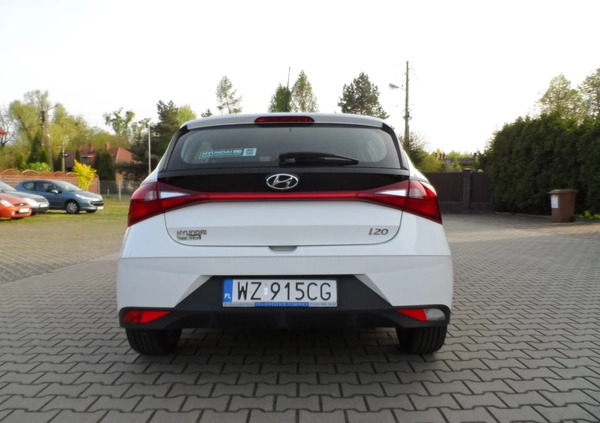 Hyundai i20 cena 51500 przebieg: 81747, rok produkcji 2020 z Pyskowice małe 154